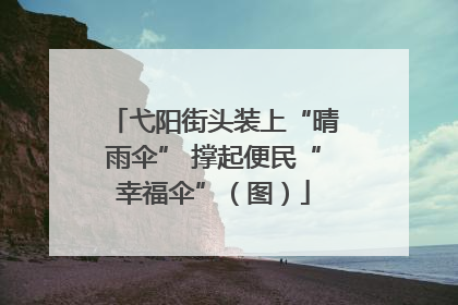 弋阳街头装上“晴雨伞” 撑起便民“幸福伞”（图）