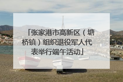 张家港市高新区（塘桥镇）组织退役军人代表举行端午活动