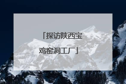 探访陕西宝鸡窑洞工厂