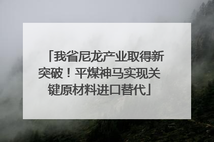 我省尼龙产业取得新突破！平煤神马实现关键原材料进口替代