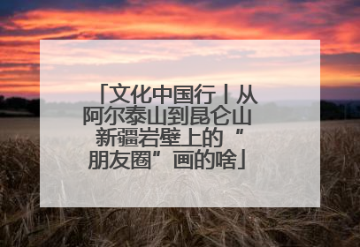 文化中国行丨从阿尔泰山到昆仑山 新疆岩壁上的“朋友圈”画的啥