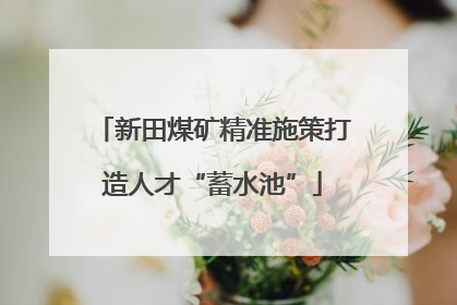 新田煤矿精准施策打造人才“蓄水池”
