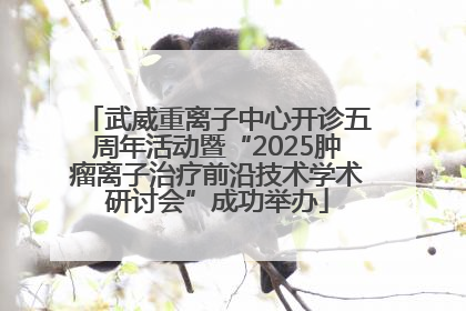 武威重离子中心开诊五周年活动暨“2025肿瘤离子治疗前沿技术学术研讨会”成功举办
