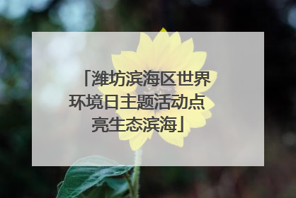 潍坊滨海区世界环境日主题活动点亮生态滨海
