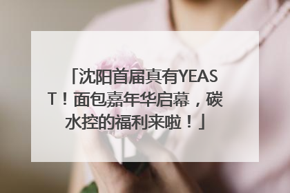 沈阳首届真有YEAST！面包嘉年华启幕，碳水控的福利来啦！