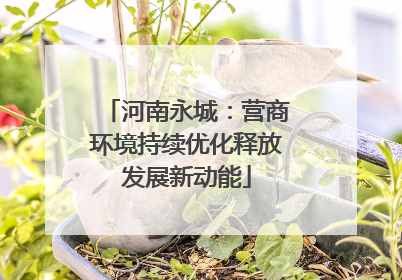 河南永城：营商环境持续优化释放发展新动能