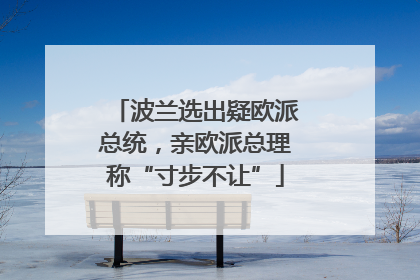 波兰选出疑欧派总统，亲欧派总理称“寸步不让”