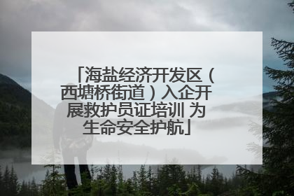 海盐经济开发区（西塘桥街道）入企开展救护员证培训 为生命安全护航