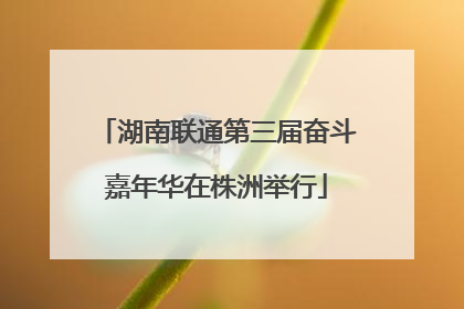 湖南联通第三届奋斗嘉年华在株洲举行