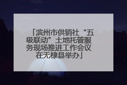 滨州市供销社“五级联动”土地托管服务现场推进工作会议在无棣县举办