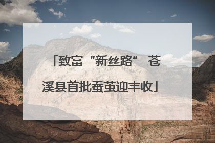 致富“新丝路” 苍溪县首批蚕茧迎丰收