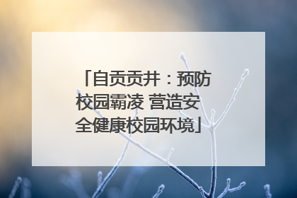 自贡贡井：预防校园霸凌 营造安全健康校园环境