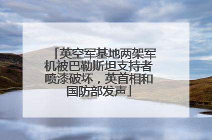 英空军基地两架军机被巴勒斯坦支持者喷漆破坏，英首相和国防部发声