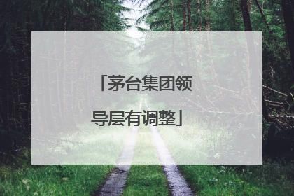 茅台集团领导层有调整