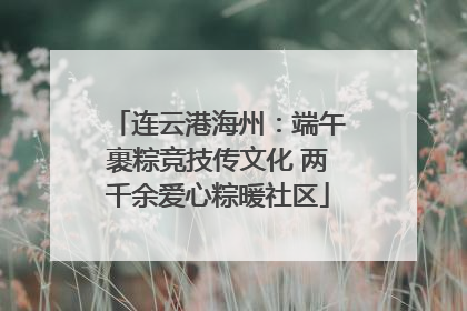 连云港海州：端午裹粽竞技传文化 两千余爱心粽暖社区