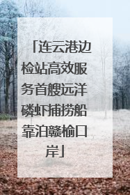 连云港边检站高效服务首艘远洋磷虾捕捞船靠泊赣榆口岸