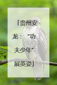 贵州安龙：“功夫少年”展英姿