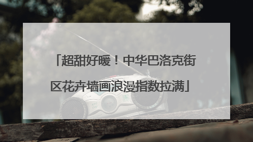 超甜好暖！中华巴洛克街区花卉墙画浪漫指数拉满