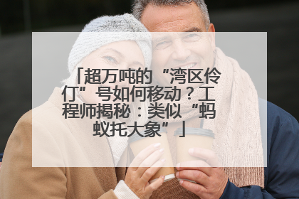 超万吨的“湾区伶仃”号如何移动？工程师揭秘：类似“蚂蚁托大象”