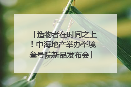 造物者在时间之上！中海地产举办峯境叁号院新品发布会