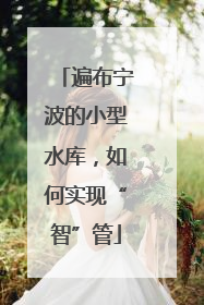 遍布宁波的小型水库，如何实现“智”管