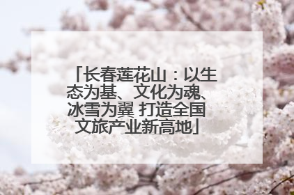长春莲花山：以生态为基、文化为魂、冰雪为翼 打造全国文旅产业新高地