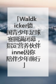 Waldkicker德国青少年足球赛圆满闭幕，指定营养伙伴inne因你陪伴少年前行